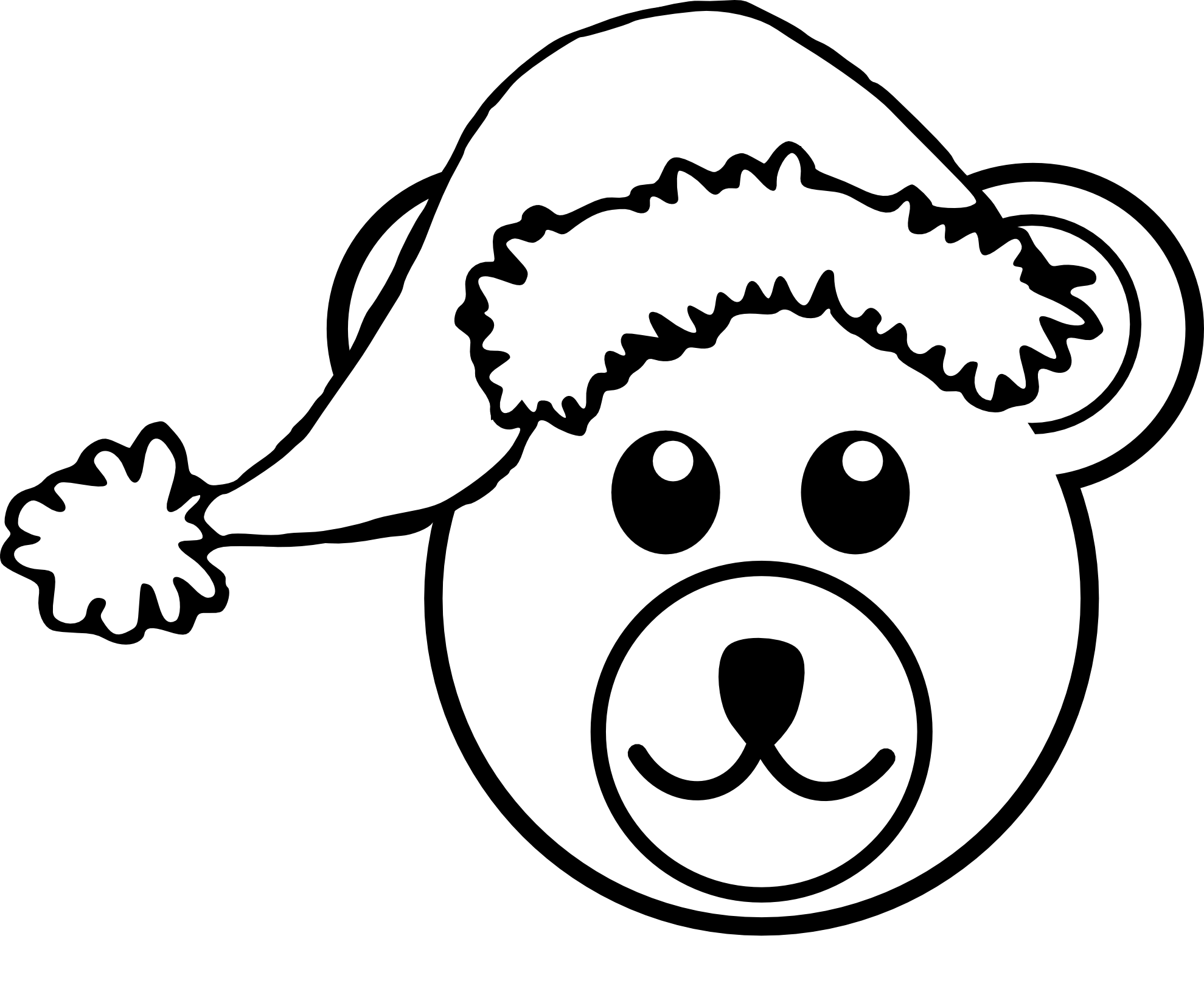 1979x1654 Bear Head Cliparts