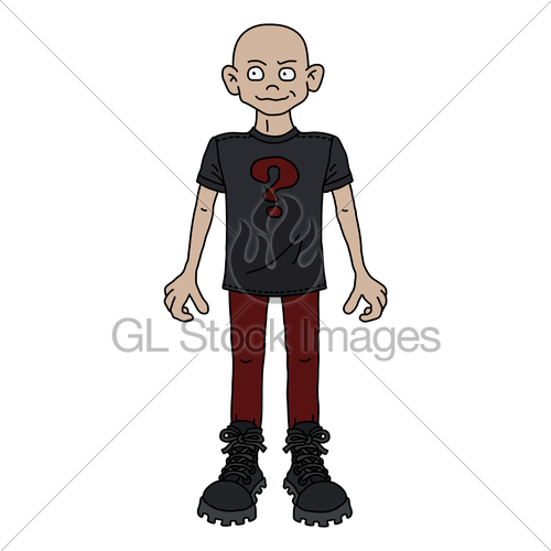 500x500 The Funny Boy In A Black Shirt Gl Stock Images