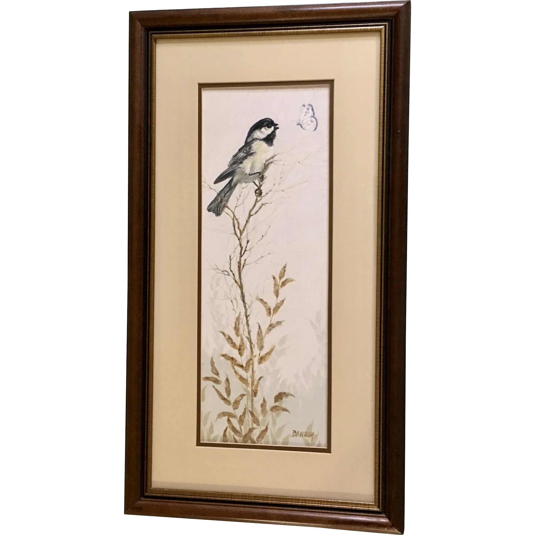 2048x2048 Carroll Danbom, Little Black Capped Chickadee Bird And Butterfly