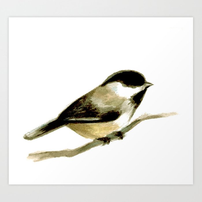 700x700 Chickadee Art Print