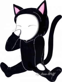 250x332 Karma Drawing Black Cat, Picture