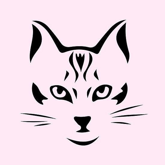 550x550 Black Cat Face