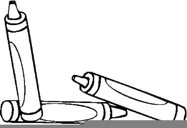 600x409 Free Black And White Crayon Clipart Free Images At Clker Inside