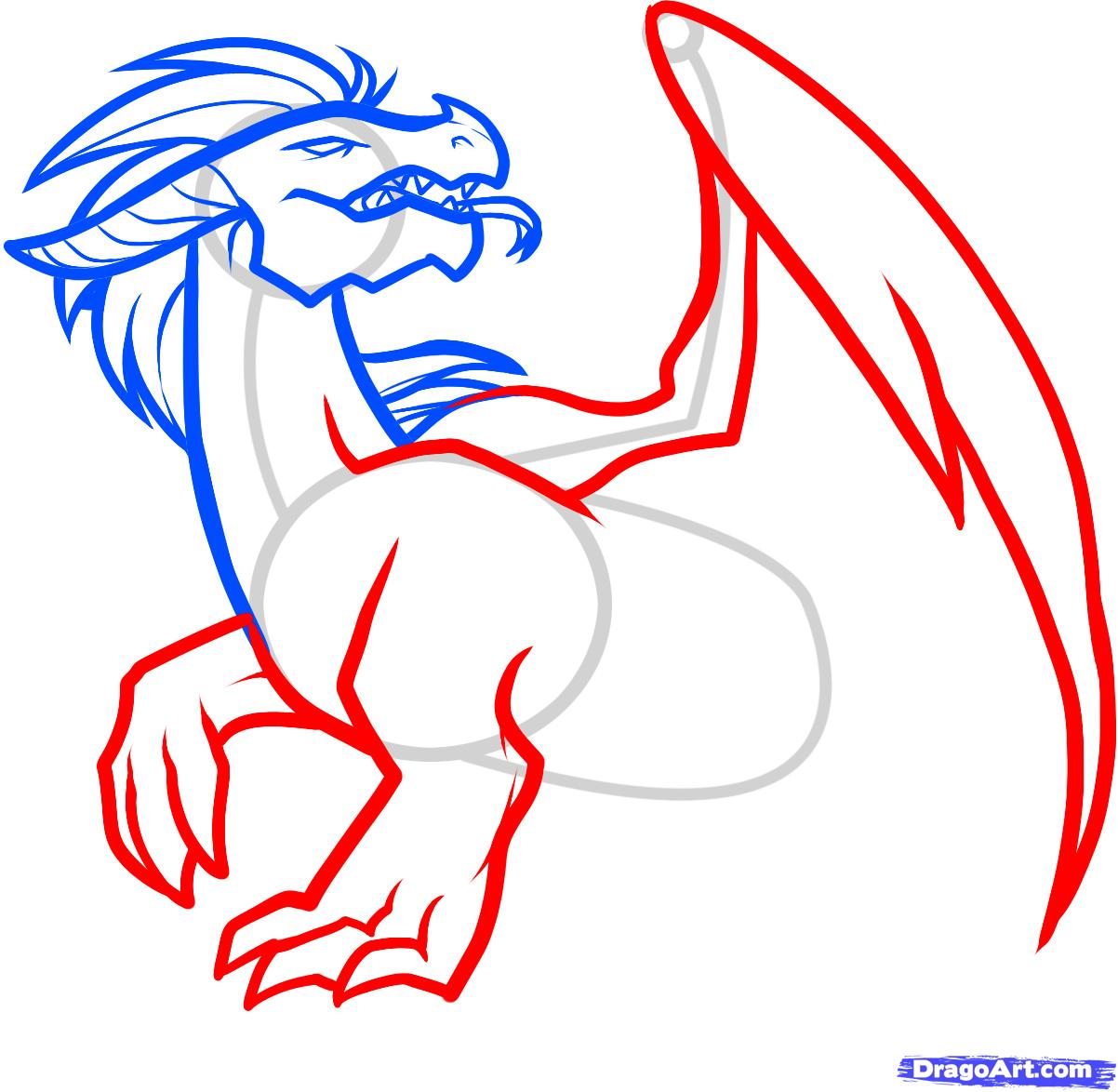 1202x1174 How To Draw A Black Dragon, Black Dragon, Step