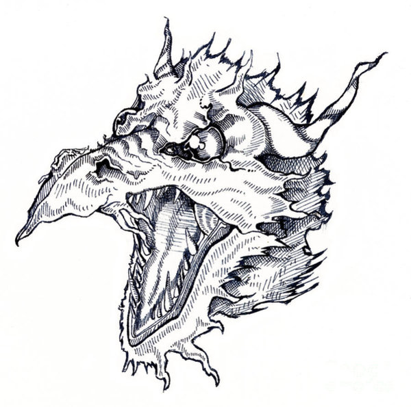 Black Dragon Drawing | Free download on ClipArtMag