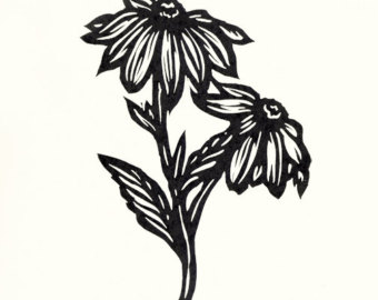 340x270 Black Eyed Susan Art Etsy