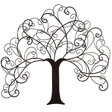 425x425 Indoor Art Rustic Black Family Tree