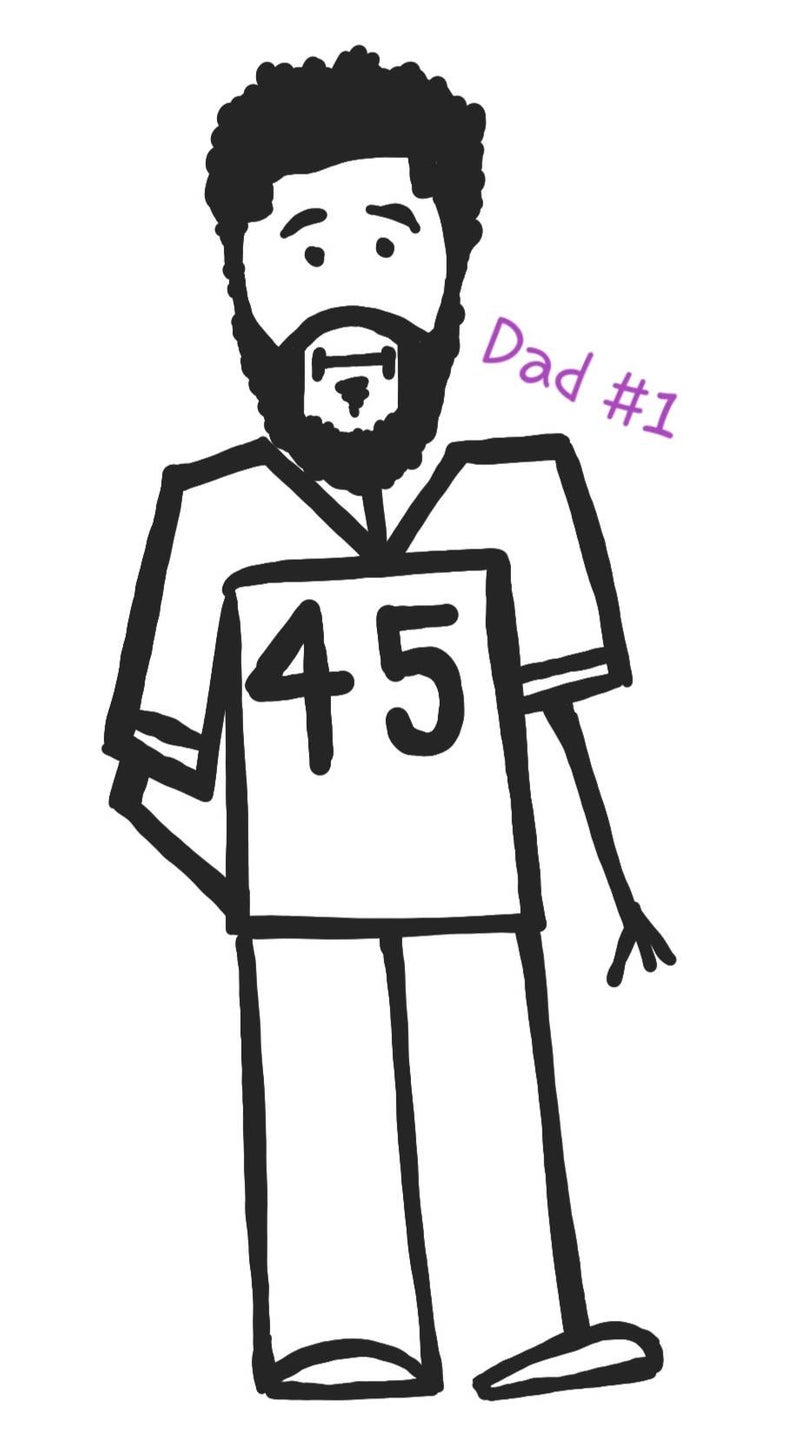 794x1430 Black Family Decals Dad's Etsy