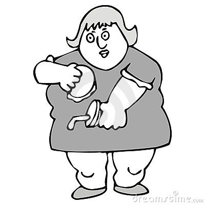 400x400 Fat Black Girl Clipart