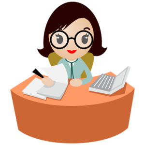 300x300 Secretary Drawing Cartoon School, Picture