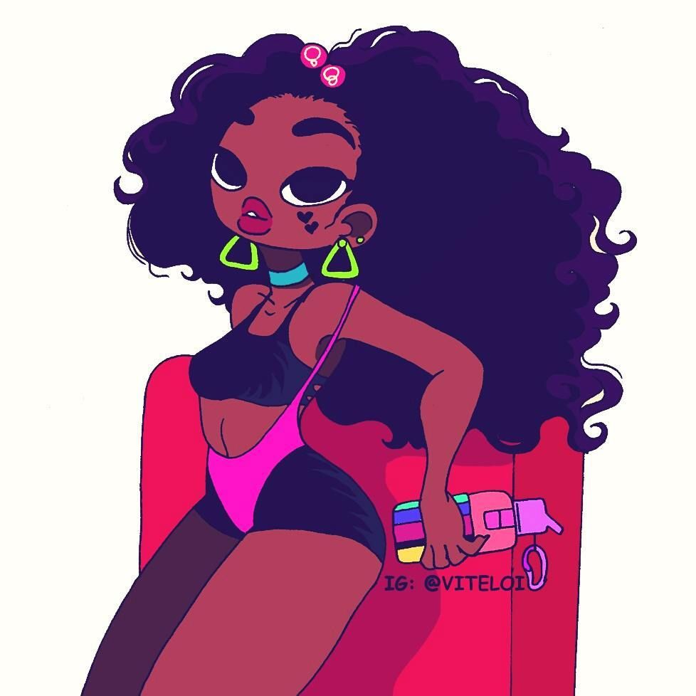 978x978 Cool Black Girl Art, Black Women Art