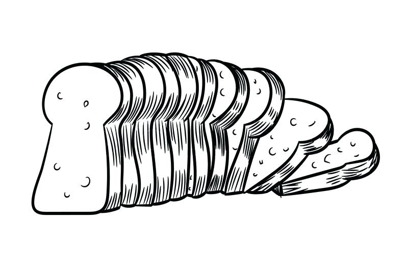 800x538 Drawing Of A Bread Quirky Drawing Of A Bread Bin Drawing Braids