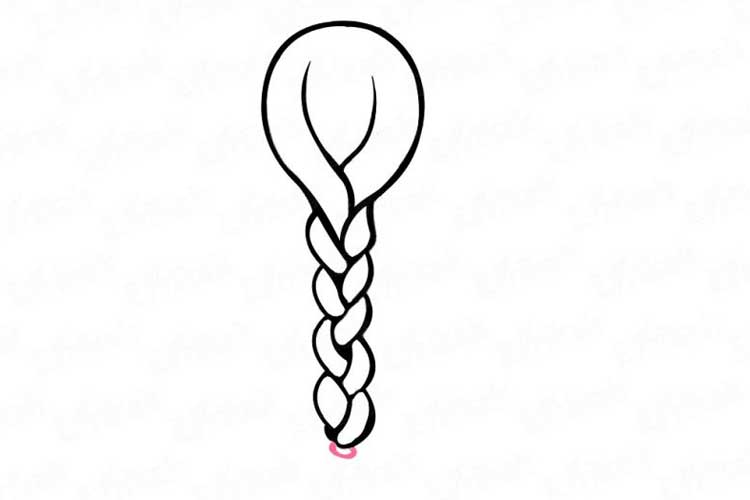 750x500 How To Draw A Braids Black, French, Tumblr, Step