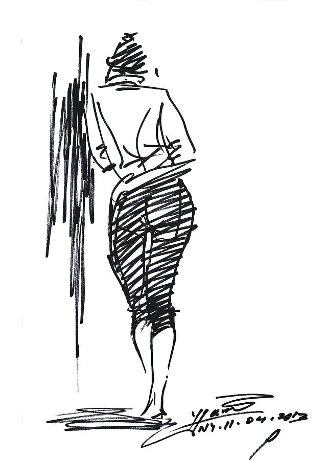 638x900 Drawing Of Girl