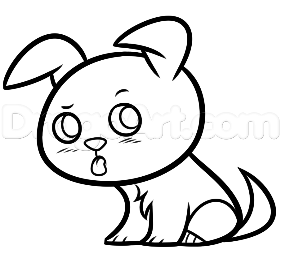 906x821 Step Yellow Lab Puppy Drawing Tutorial