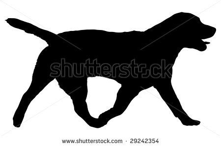 450x297 Walking Labrador Silhouette Black Lab Silhouette Clip Art I