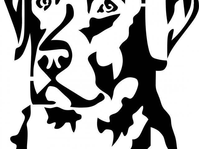 640x480 Labrador Clipart Line Drawing
