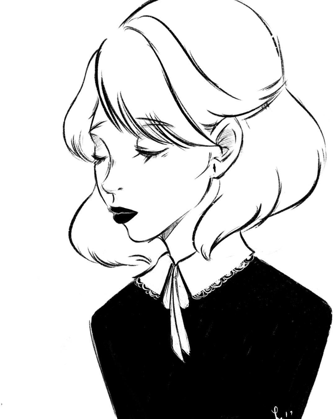 1080x1350 Leyna Le On Instagram Love Drawing In Black And White Daily