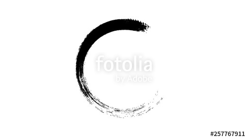 500x281 Circle Draw On White Background, Animated Design Elements