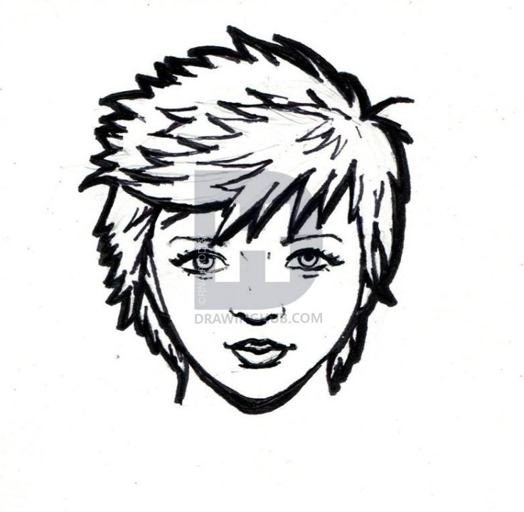 737x720 How To Draw Easy Faces, Step