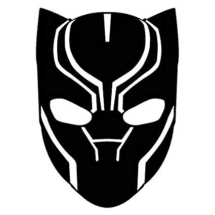 425x425 Marvel Comics Avengers Black Panther Head, Black