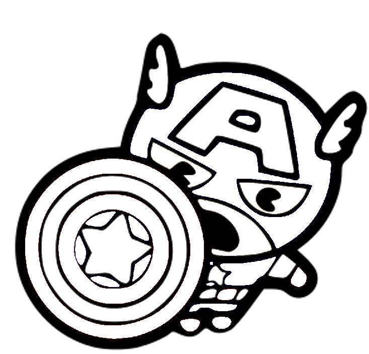 733x703 Marvel Avengers Chibi Captain America