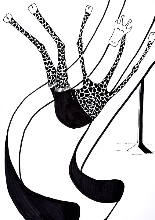 508x720 The Topless Giraffe Sliding