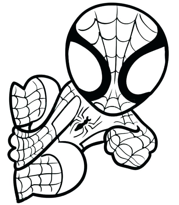 618x708 Drawing Coloring Pages Print Black Spiderman Pictures