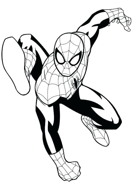 Black Suit Spider Man Pages Coloring Pages