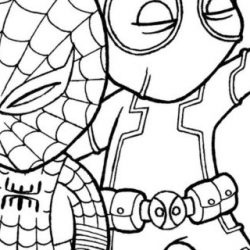 250x250 Black Spiderman Drawing Easy Pictures Cute And White Wall Art