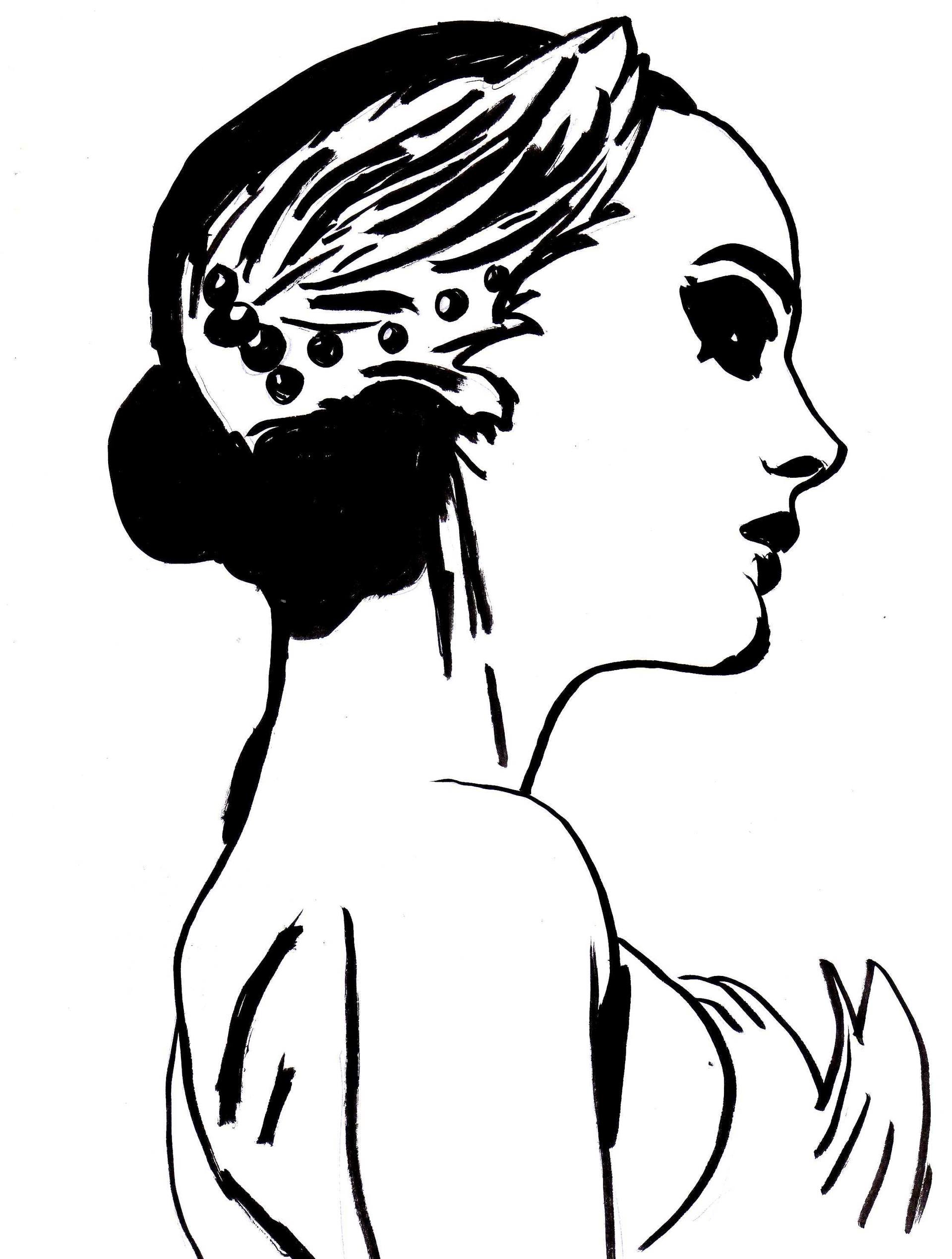 1920x2540 Black Swan Drawing