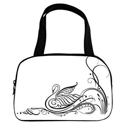 425x425 Multiple Picture Printing Small Handbag Pink, Swan