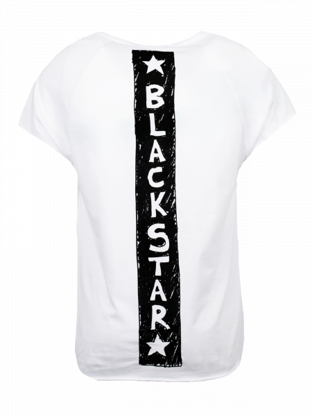 450x600 Men's T Shirt Draw Black Star, White