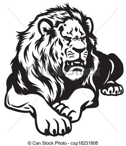 408x470 Lion Black White Lion Black And White Illustration