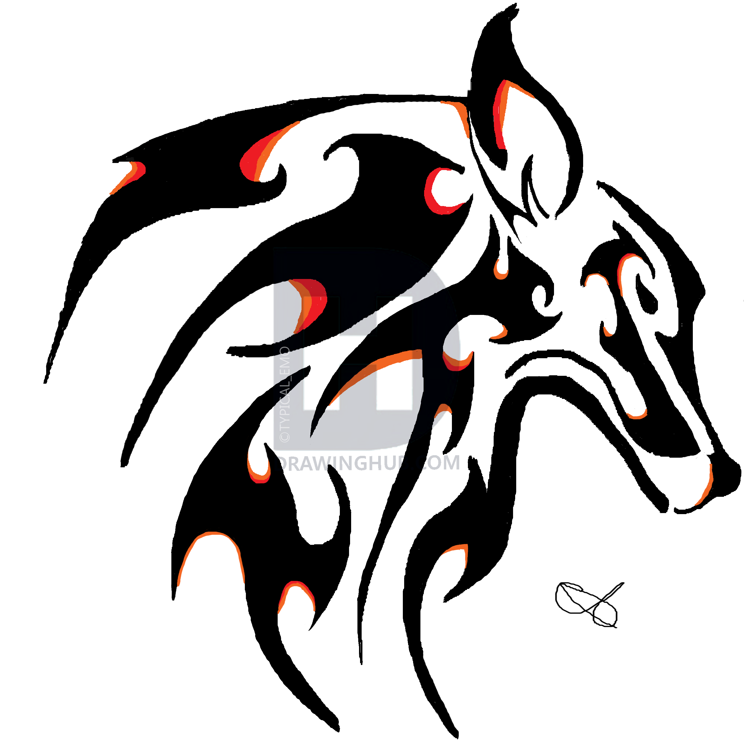 2835x2835 Black Wolf