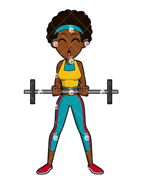 585x755 A Black Woman Lifting A Light Barbell Motivationinspiration