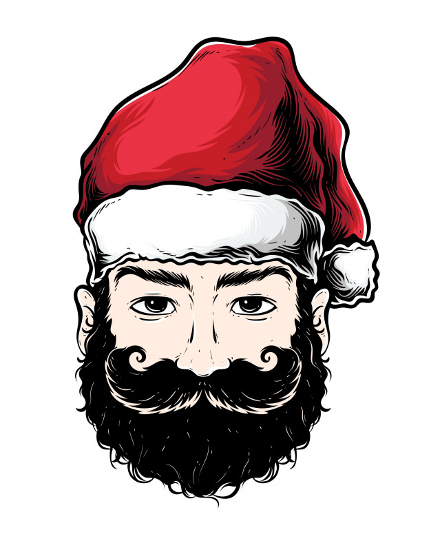 626x785 blackbeard santa vector vector premium download