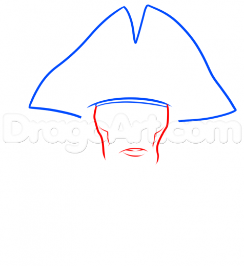 476x520 learn drawing blackbeard, step
