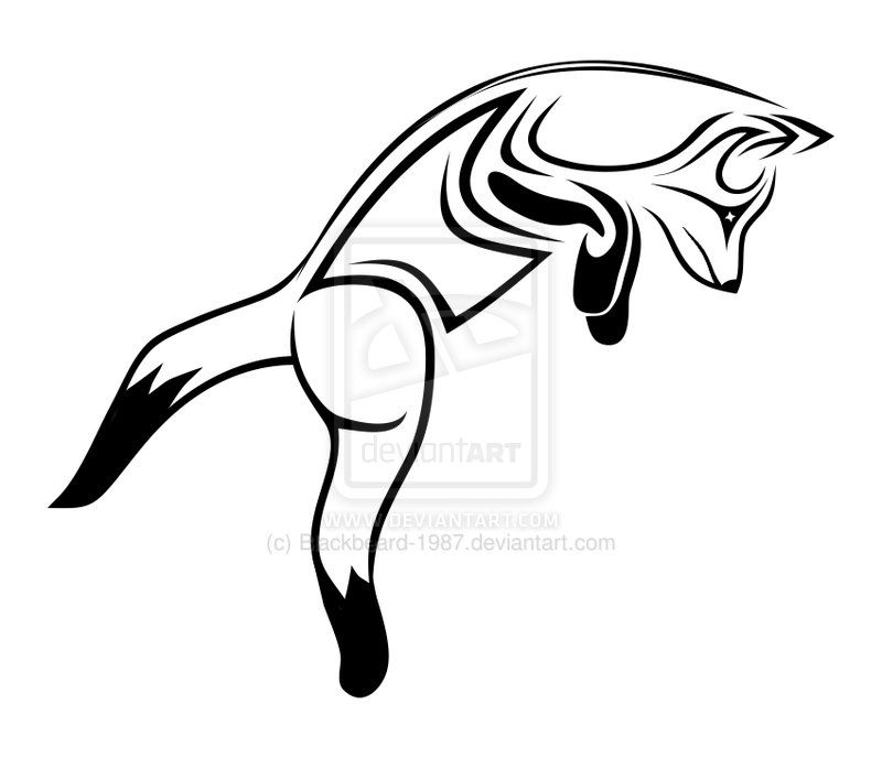 800x688 Tribal Husky Tattoo Tribal Jumping Fox