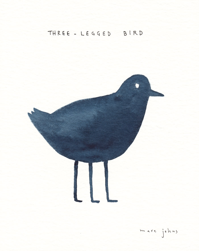 700x883 Three Legged Bird