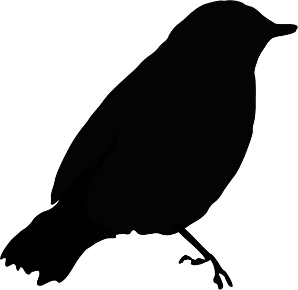 600x584 Black Bird Free Vector In Open Office Drawing