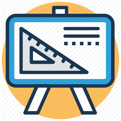 512x512 Blackboard, Drafting, Geometry, Technical Drawing, Whiteboard Icon