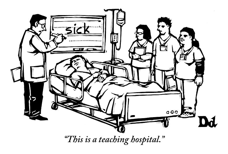 900x610 A Doctor Writes The Word Sick On A Blackboard Drawing