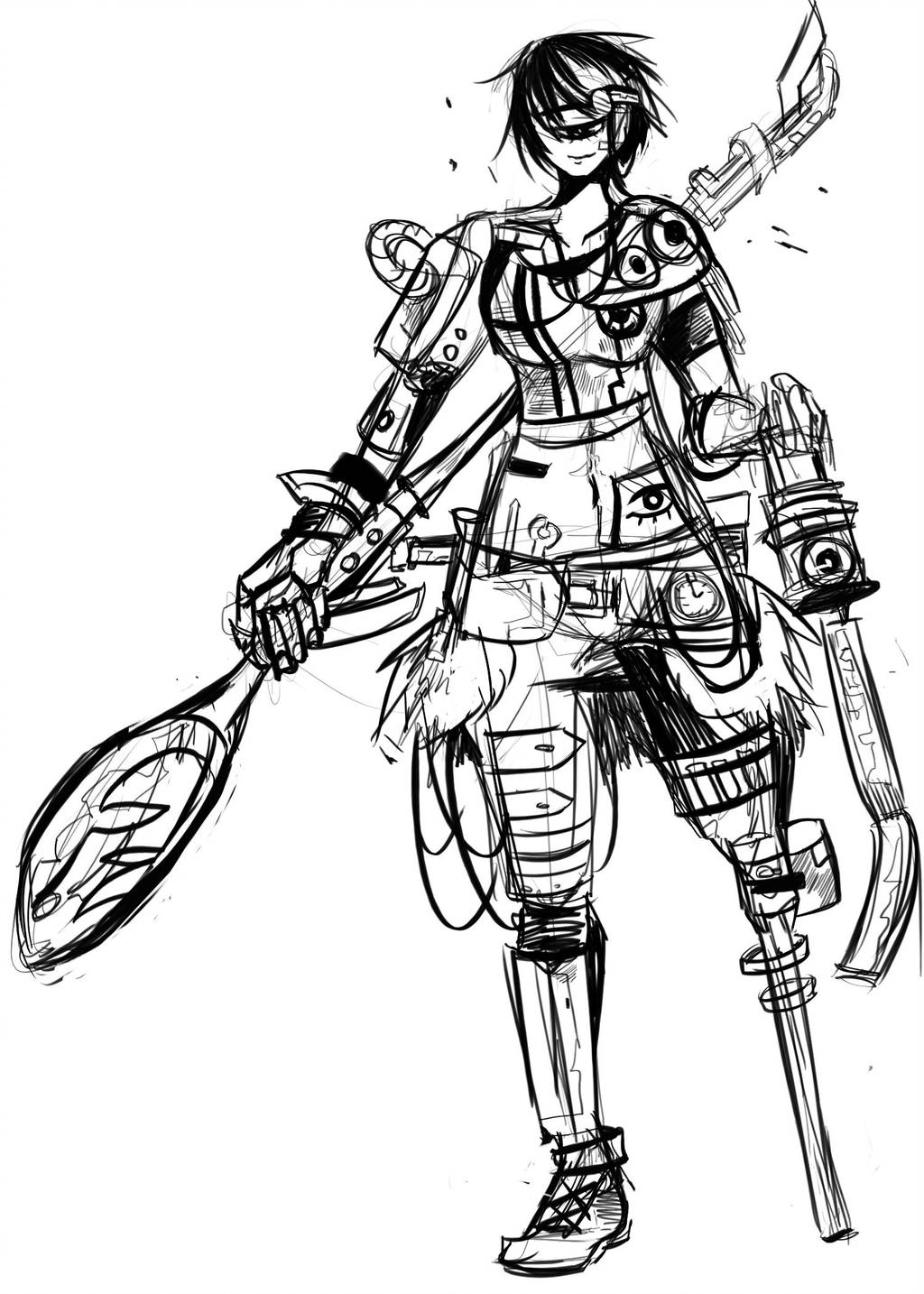 1024x1434 Cyclo Blacksmith I Character Design