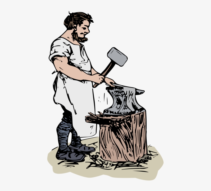 820x743 Freeuse Library Blacksmith Drawing