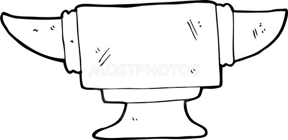 563x274 Cartoon Blacksmith Anvil