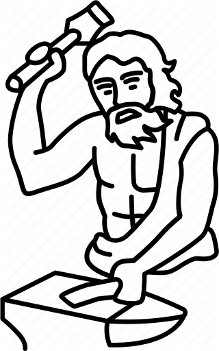 320x512 ancient, blacksmith, forge, god, hephaestus, smith, traditional icon