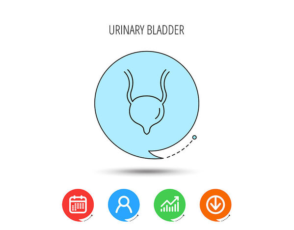 599x468 Urinary Bladder Icon Human Body Organ Sign Art Print