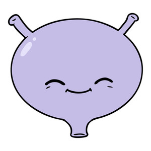 300x300 Cartoon Bladder Royalty Free Stock Image