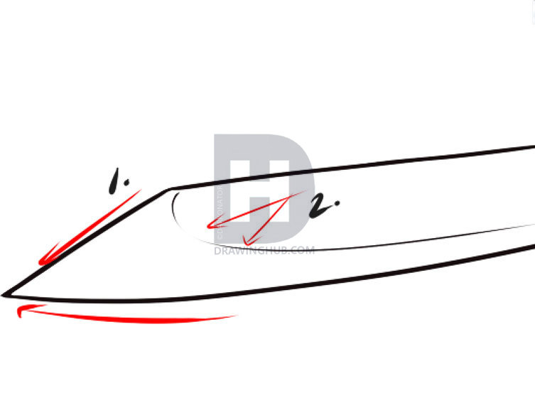 753x567 How To Draw A Blade, Step
